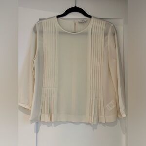 Aritzia Babaton Kenneth Blouse in Pearl Size Small